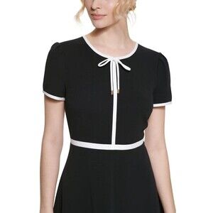 Karl Lagerfeld Paris Women's Black/White Dress Size 14 NWT